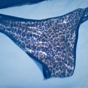 Leopard Pole Dance Scanty Bottoms (L)
